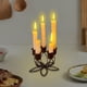 thumbnail image 3 of Elegante candelero de adorno romántico, soporte , de , artesanías, candebro de hierro para de boda, café, boda, dormitorio, negras Sunnimix Portavelas retro, 3 of 8