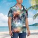 thumbnail image 3 of Fotbe Ink Style Wave Dragon Camisa Hawaiana para Hombre Unisex – Camisa Casual de Verano con Botones de Manga Corta de Algodón y Lino,X-Large, 3 of 7