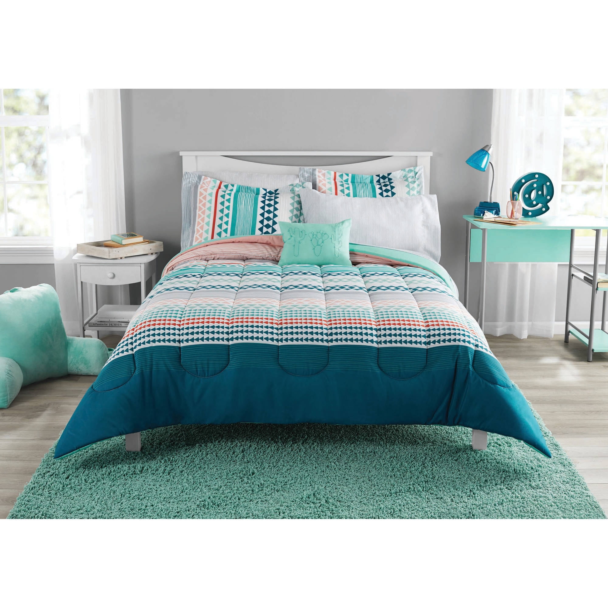 Mainstays Multi Geo Bed in a Bag Coordinated Bedding