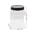 thumbnail image 2 of WESIEVYA 3 x White Lids Small Honey Jars PET Material Food Containers For Family Gathering, 2 of 8