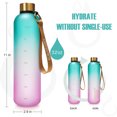 thumbnail image 4 of Opard 32oz / 27oz Motivational Water Bottle with Time Marker to Drink Reusable Plastic Bottle with BPA Free Tritan for Gym and Sports, 4 of 7