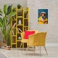 thumbnail image 3 of Stupell Industries Trendy Dog Friend Animals & Insects Painting White Framed Art Print Wall Art, 16 x 24, 3 of 10