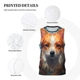 thumbnail image 3 of Pofeuu Cartoon Pattern Corgi Print Basketball Jersey, Shirts for Men Youth Basketball Jersey Crew Neck-3X-Large, 3 of 6