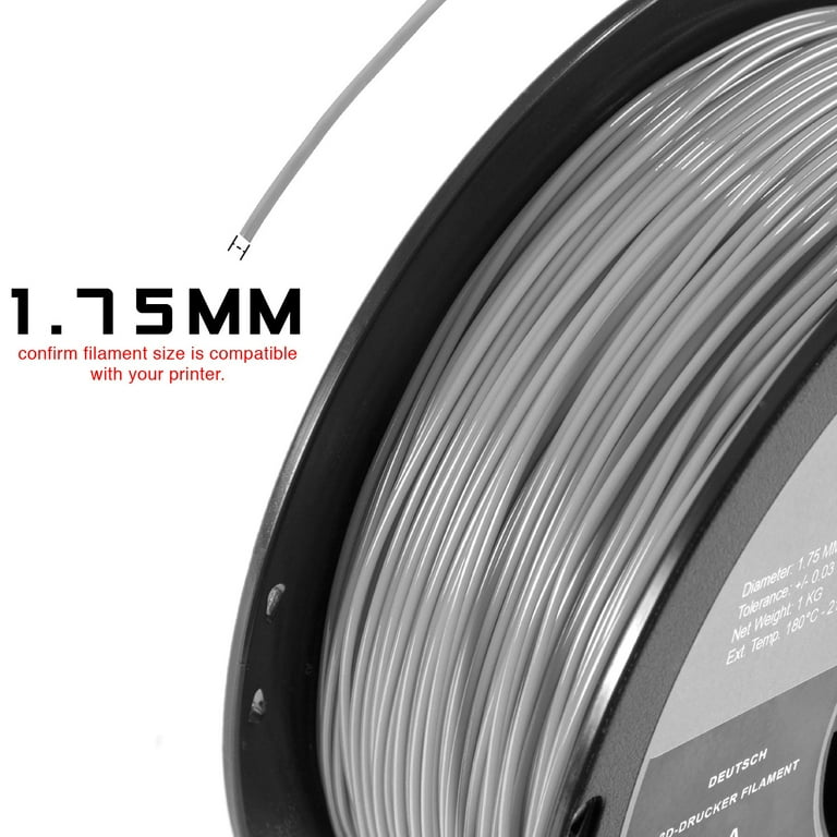 Creality PLA Filament 1.75mm, 3D Printer Filament, 1.0kg (2.2lbs) Spool, No  Warp Enhanced Toughness, Dimensional Accuracy ±0.03mm Printing Filament