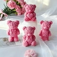 thumbnail image 5 of JDH 2PCS Rose Bear Silicone Mold,3D Teddy Bear Candle Making Molds,Silicone Epoxy Resin Mould,Ornament for DIY Wax Candle Art Craft Cake Chocolate Home Decor Valentine Gifts Birthday Gift, 5 of 7