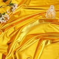 thumbnail image 4 of 39 inch Golden Stretch Shiny Fabrics Metallic Foil Fabric 1.7 Yards Wide Polyester Spandex Stretch Fabrics Foil Sewing Cloth Lame Fabric for Dancewear Crafts Costumes Decor, 4 of 8