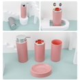 thumbnail image 4 of Juego de accesorios de baño, regalo de plástico para baño, bote de basura, escobilla de baño con soporte, botella desinfectante de manos, 6 uds., 4 of 5