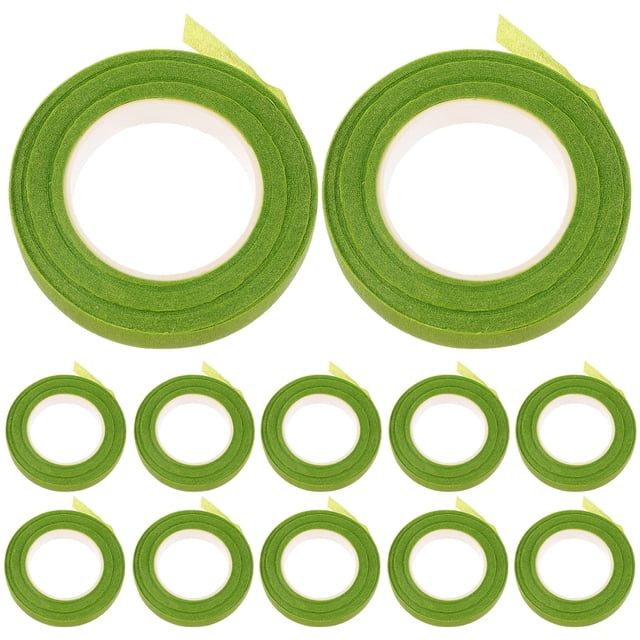 12 rollos de cinta floral, envolturas de floristería, suministros de flores DIY para envolver tallos de ramo