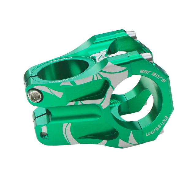Green 31.8mm Lightweight Aluminum Alloy Hollow Handlebar Stem: Versatile for Mountain & Road Bikes, Adjustable Speed Control, Durable Hollow Design, Easy Installation, Enhanced Grip & Safety for