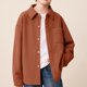 thumbnail image 1 of Chaqueta y abrigo informal de manga larga sin capucha CUHK para niños, camisa de pana, chaqueta con capucha abotonada, chaqueta de moda, top deportivo informal, top de poliéster para niños, 1 of 6