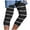 Black, variant on Ecqkame Capris for Women Casual Summer Clearance Women's Summer Casual Elastic Waist Independence Day Printed Cropped Pants White XXL