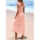 thumbnail image 2 of Vestido PRETTYGARDEN Maxi Rosa Claro Cuello Cuadrado XXL, 2 of 8