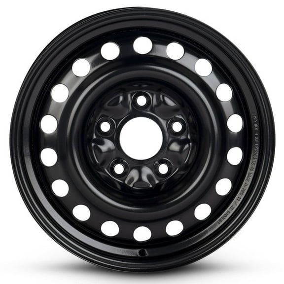 New OEM Replacement Wheel 16x6.5 in for 2008-2010 Chrysler Town & Country Painted Black 16 inch Steel Rim