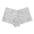 thumbnail image 4 of Xijirk Women's Floral Lace Boyshort Panties Scalloped Edge Comfort Everyday Underwear,S, 4 of 4