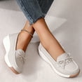 thumbnail image 6 of Womens Shoes,Casual Shoes Stylish Comfortable for Everyday Wear Versatile Flat Casual Shoes for Work Dates,Shoes for Women,Grey,6, 6 of 8
