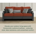 thumbnail image 3 of Textured Solid Terracotta Deep Seating Cushion Set, 3 of 8