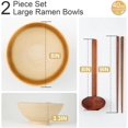 thumbnail image 2 of 8 Inch Ceramic Ramen Bowl Set of 2, 40oz  Bowls with Spoons & Chopsticks,Durable,Microwave & Dishwasher Safe, for Ramen,Pho,Salad,Soup,Noodles,Mixing bowls(), 2 of 6