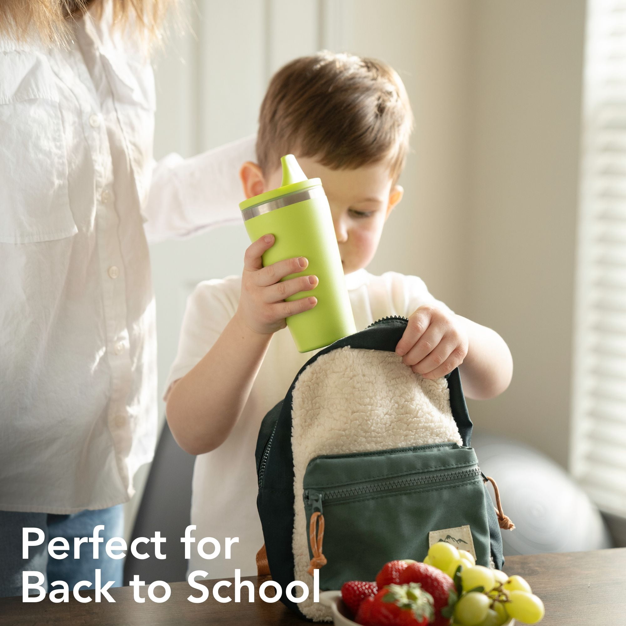 Replay 10oz Green Vacuum-Insulated Sippy Cup for Kids