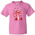 thumbnail image 3 of Inktastic Happy Valentine Cute Red Cartoon Dragon with Hearts Youth T-Shirt, 3 of 5