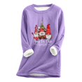 thumbnail image 2 of DPTALR Chandail d'Hiver Décontracté en Peluche à Manches Longues Col Rond pour Femmes, 2 of 4