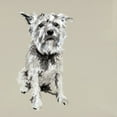 thumbnail image 2 of Cartissi   12x12 Gold Ornate Wood Framed with Double Matting Museum Art Print Titled - A Very Pastel Modern Dog I, 2 of 4