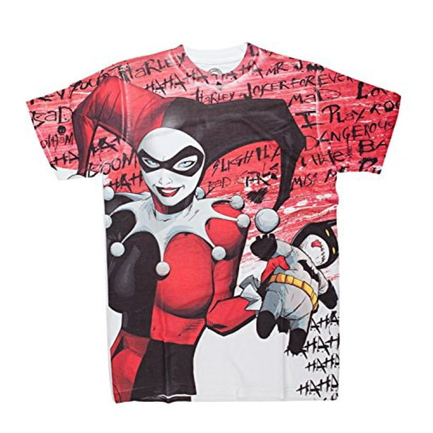 Download Harley Quinn Harley Quinn Sublimated Batman Voodoo Doll Tee Shirt 3xl Walmart Com Walmart Com