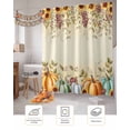 thumbnail image 7 of Shower Curtain, Watercolor Pumpkins Eucalyptus Leaves Waterproof Shower Curtain Set with Hooks for Bathroom Showers,Stalls and Bathtubs,36x72In Thanksgiving Day, 7 of 7