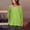 2025A-Green, variant on Plus Size Shirts for Women 3/4 Sleeve Eyelet Embroidery Tops Scoop Neck Cold Shoulder Tshirts O Ring Strap Solid Tees Gifts