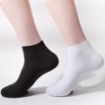thumbnail image 3 of Calcetines tobilleros con costura en los dedos 10 pares negros, 3 of 5