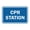 Blue, variant on Classic CPR Station Sign (Blue) - Large