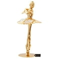 thumbnail image 3 of Matashi 24K Gold Plated Crystal Studded Ballerina Figurine with Arms Crossed, Tabletop Home Decoration, 1 Count, 3 of 5