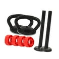 thumbnail image 4 of Mango de Kettlebell ajustable Accesorio de ejercicios cómodo para placas de peso 2 mango y 2 bares, 4 of 8