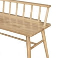 thumbnail image 4 of 47" Low Back Solid Wood Spindle Bench - Natural, 4 of 6