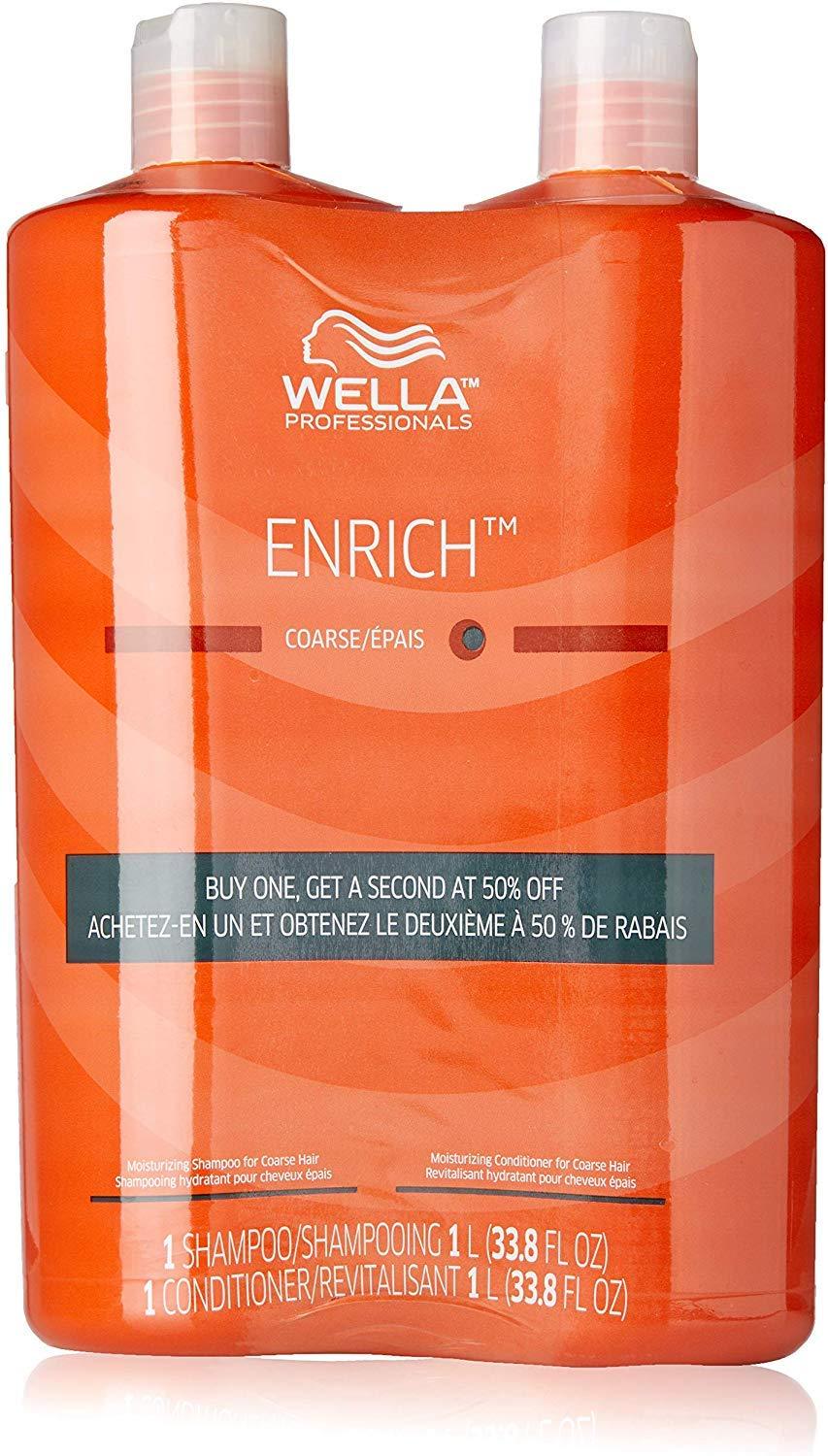 Wella Wella Enrich Shampoo & Conditioner Coarse Hair Duo 33.8 Oz