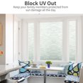 thumbnail image 5 of 30x200cm Privacy Window Film Reusable Glass Opacifying Film Opaque Film Patterned Glazing Film Electrostatic Self-Adhesive Window Film Anti UV Window Film for Office Kitchen Bedroom Home, 5 of 5