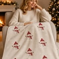 thumbnail image 4 of Ouuluon Flannel Throw Blanket, 59x39 inch Soft Decorative Cover for Couch and Living Space, 4 of 6
