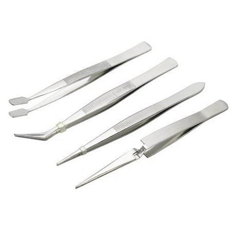 Purpose Hand Tool - Wideskall® 4 Pieces All Purpose Precision Tweezer Repair Tool Set