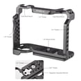 thumbnail image 4 of Jaula de cámara Andoer - Jaula para cámara de aleación de aluminio con doble zapata fría, orificios roscados universales de 1/4 3/8 pulgadas con reemplazo de llave magnética para Sony A7SIII Andoer Jaula de cámara, 4 of 7