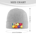 thumbnail image 3 of Junzan Brightly Colored Cupcakes Mens Winter Hats Thick Knit Cuff Beanie Cap Beanie Hat, 3 of 7