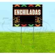 Fiesta Enchiladas (18" x 24") Yard Sign, Includes Metal Step Stake