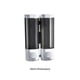 thumbnail image 5 of Inteprter Dispensador de fluidos de 300ML, contenedor de Gel de rellenable, botella de prensa para colgar en la pared, reutilizable para el hogar, Juegos de accesorios de baño Blanco  2PCS Inteprter  HA071891-03, 5 of 6