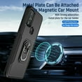 thumbnail image 5 of Circlemalls Case for Motorola Moto G Power 2022, Tempered Glass Screen Protector, Ring Stand Armor Cover Case-Black, 5 of 5