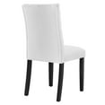 thumbnail image 5 of Modway Duchess Solid Wood and Button Tufted Fabric Dining Chair in White, 5 of 8