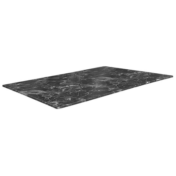 32" x 48" Black Marble, Indoor/Outdoor All-Season EuroSlim Table Top by the Holland Bar Stool Co.