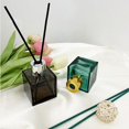 thumbnail image 3 of VANTOBEST 2PCS 100ml/3.3oz Glass Diffuser Bottles, Grey, Square-Shaped, Essential Oil & Reed Sticks Compatible, Home Decor, 3 of 6