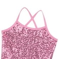 thumbnail image 4 of Aiihoo Kids Girls Sequin Ballet Dance Dress Tutu Skirted Leotard Ballerina Gymnastics Dancewear Pink 5-6, 4 of 7