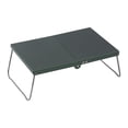 thumbnail image 3 of Mesa de camping plegable compacta multiusos portátil de aluminio de 32 cm para playa Verde, 3 of 8