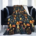 thumbnail image 2 of for Mushrooms Throw Blanket Cartoon Scandinavian Flannel Blanket Soft Cozy Bed Blanket for Boys Girls Adults Colorful Lightweight Blanket for Home Decor, Couch, Sofa, Travel 50"x40", 2 of 6