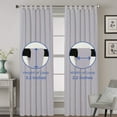 thumbnail image 2 of Kotton Culture Tab Top Semi Blackout Curtains Thermal Insulated Room Darkening Window Treatment Panels for Living Room, Patio Door, Bedroom (2 Panels, 70x95, Silver), 2 of 9