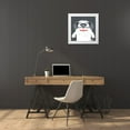 thumbnail image 3 of Todd Art 12x12 White Modern Wood Framed Museum Art Print Titled - Bow Wow Sheepdog, 3 of 4